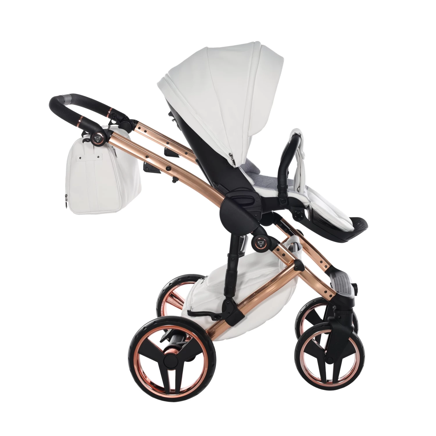 Junama Handcraft Enzo 2 In 1 Pram – White Rose Gold 5 Junama Handcraft Enzo 2 In 1 Pram – White Rose Gold - Image 3
