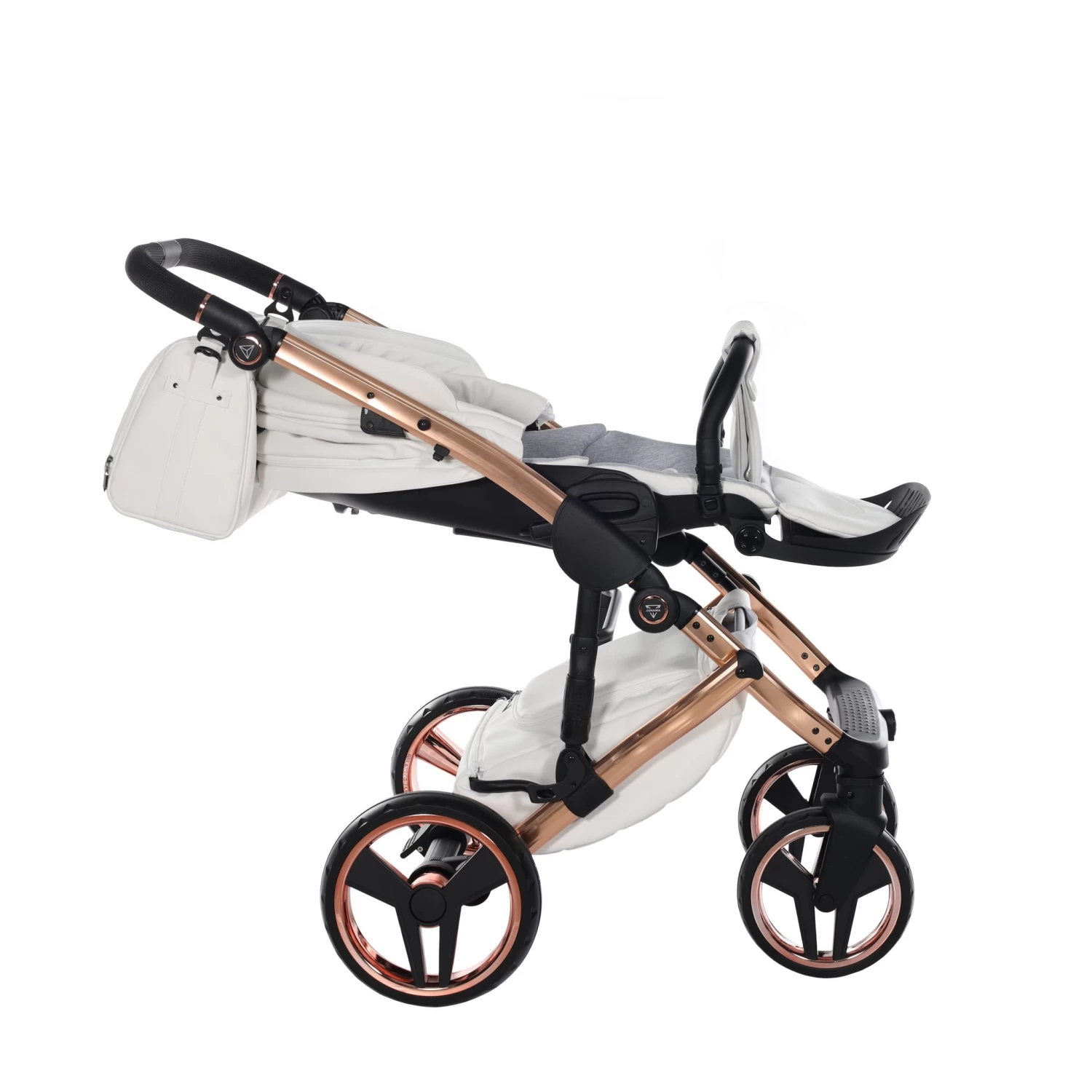 Junama Handcraft Enzo 2 In 1 Pram – White Rose Gold 7 Junama Handcraft Enzo 2 In 1 Pram – White Rose Gold - Image 5