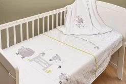 Tutti Bambini Modena Cot Bed – White Oak -Baby Products Shop 9882CS Counting Sheep 3 Piece Bedding Set scaled 1