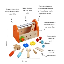 Classic World Carpenter Tool Box -Baby Products Shop CLASSIC WORLD CARPENTER TOOL BOX