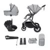 Babymore Chia Travel System Pecan With Base – Pearl Grey
