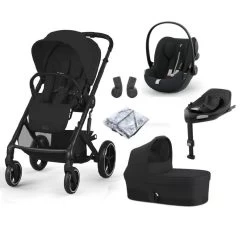 Cybex Balios S Lux W Cot S Cloud G Travel System – Moon Black