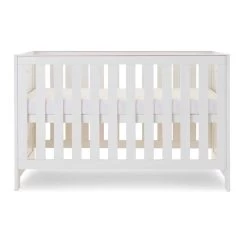 Obaby Nika Cot Bed White Wash -Baby Products Shop E345