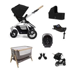 Bumbleride Era Newborn Bundle – Silver Black
