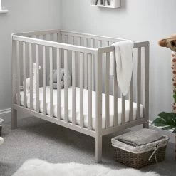 Obaby Bantam Space Saver Cot – Warm Grey