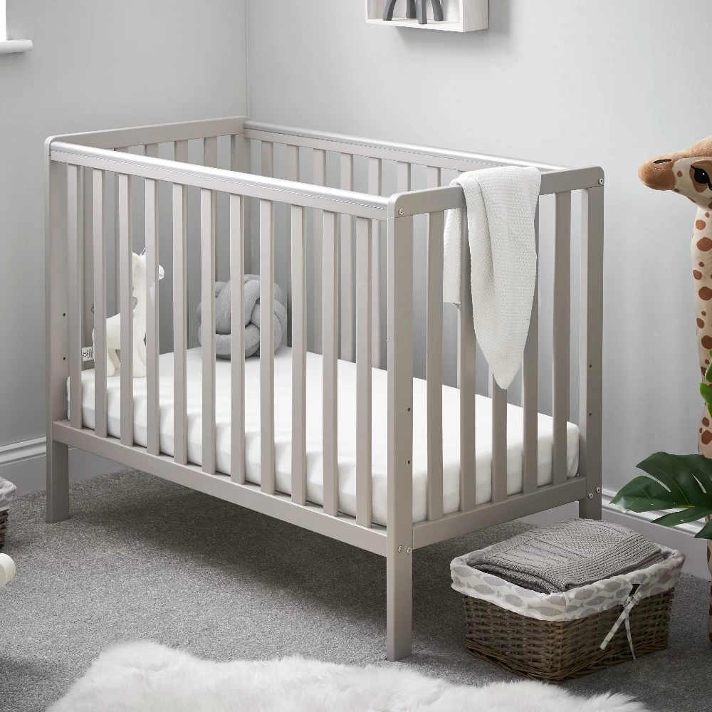 Obaby Bantam Space Saver Cot – Warm Grey 3 Obaby Bantam Space Saver Cot – Warm Grey