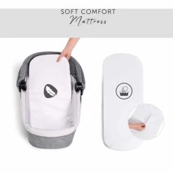 Hauck Eagle 4S Carrycot Melange Grey -Baby Products Shop Hauck Eagle 4S Carrycot Melange Grey2