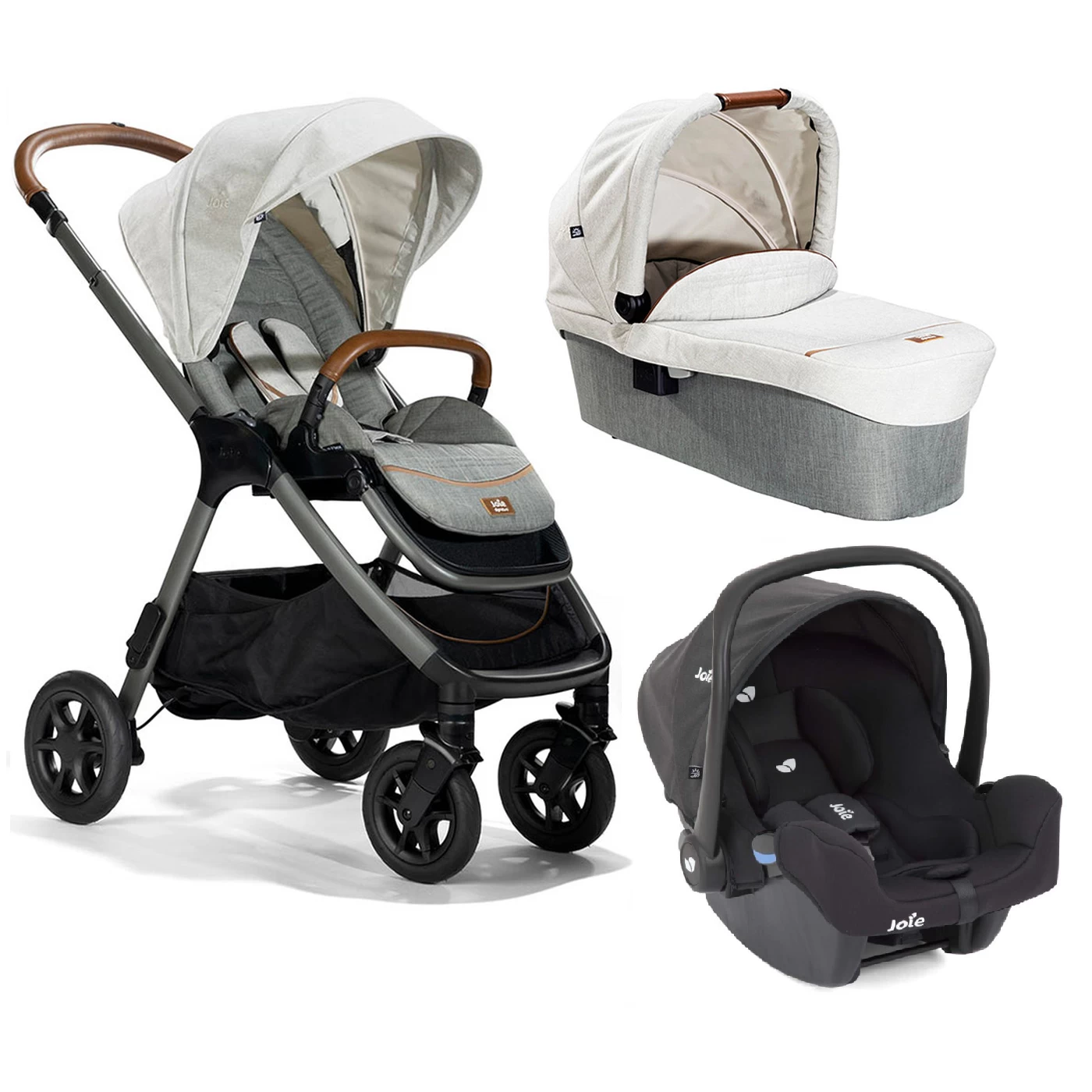 Joie Finiti I-Snug Signature Travel System Oyster 3 Joie Finiti I-Snug Signature Travel System Oyster