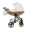 Junama Fluo Individual Pram – Satin White Gold -Baby Products Shop Junama Fluo Individual Pram Satin White Gold