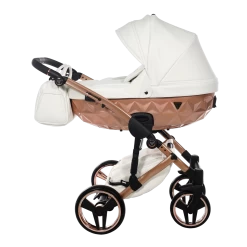 Junama Fluo Individual Pram – Satin White Rose Gold