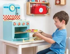 Le Toy Van Orginal Kitchen Oven And Cooker Set -Baby Products Shop Le Toy Van Oven and Hob Set Blue 3