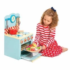 Le Toy Van Oven And Hob Blue With Pizza -Baby Products Shop Le Toy Van Oven and Hob Set Blue 5 1