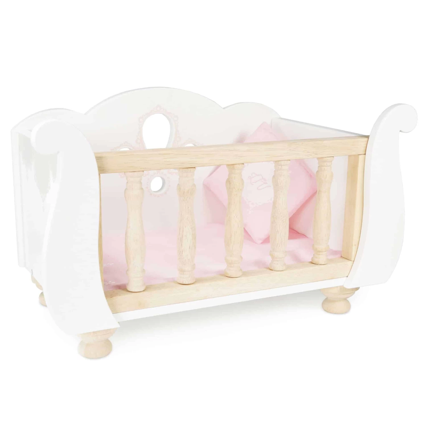 Le Toy Van Sleigh Doll Cot And Crib 3 Le Toy Van Sleigh Doll Cot And Crib