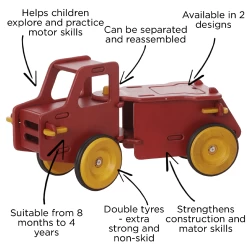 Moover Ride On Dump Truck Red -Baby Products Shop MOOVER RIDE ON DUMP TRUCK red1