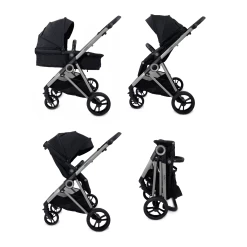 Estilo Bebe Otter 3 In 1 Travel System – Midnight Silver -Baby Products Shop Otter Midnight Silver 10