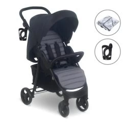 My Babiie Plus Pushchair – Black / Grey