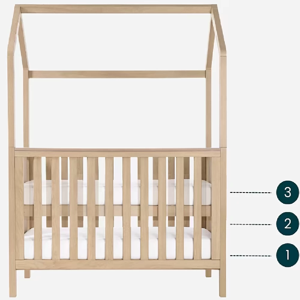 Tutti Bambini Casa Mini House Cot Bed – Harvest Oak 9 Tutti Bambini Casa Mini House Cot Bed – Harvest Oak - Image 7