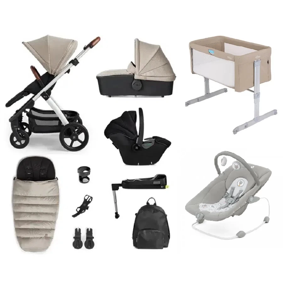 Silver Cross Tide 11 Piece Travel System Bundle Stone 3 Silver Cross Tide 11 Piece Travel System Bundle Stone