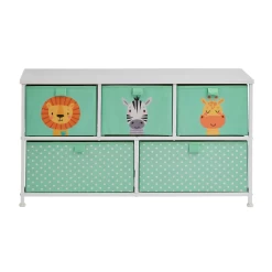 Liberty House Toys Jungle 5 Drawer Kids Storage Chest -Baby Products Shop TYUJYU