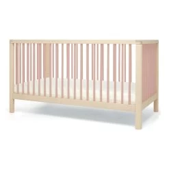 Mamas & Papas Solo Cot Bed And Mattress – Blush/Natural