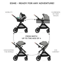 Kinderkraft ESME Travel System Grey 18 Kinderkraft ESME Travel System Grey -Baby Products Shop VSGWet36