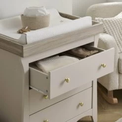 CuddleCo Clara Ultimate 6 Piece Nursery Set Bundle – Cashmere/Ash -Baby Products Shop VZDGHJT