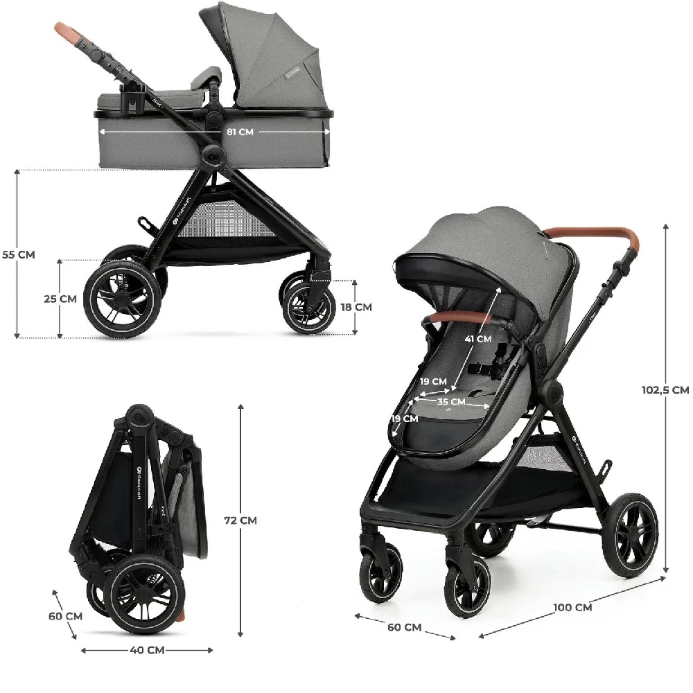 Kinderkraft ESME Travel System Grey 17 Kinderkraft ESME Travel System Grey - Image 15