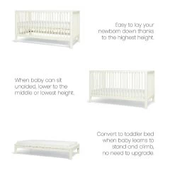 Mamas & Papas Solo Cot Bed And Mattress – White 22 Mamas & Papas Solo Cot Bed And Mattress – White -Baby Products Shop ZSGDEH