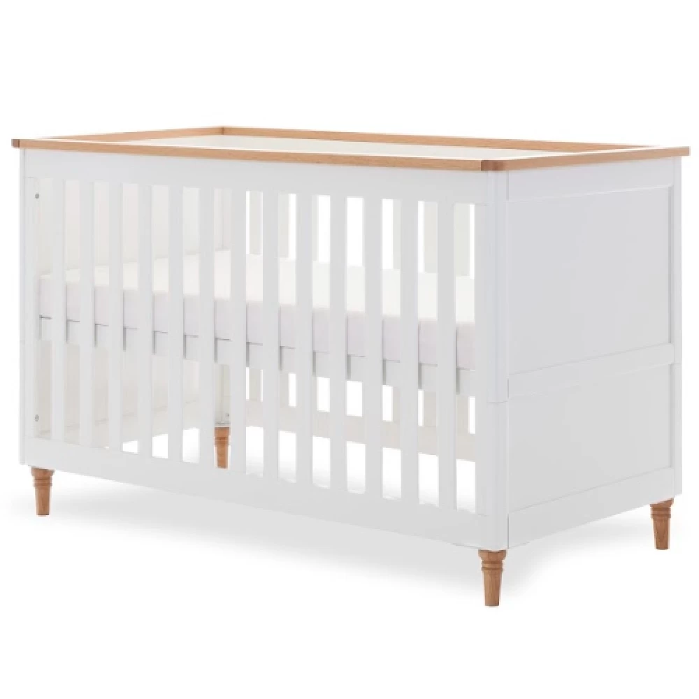Orla Cot Bed – White With Oak 5 Orla Cot Bed – White With Oak - Image 3