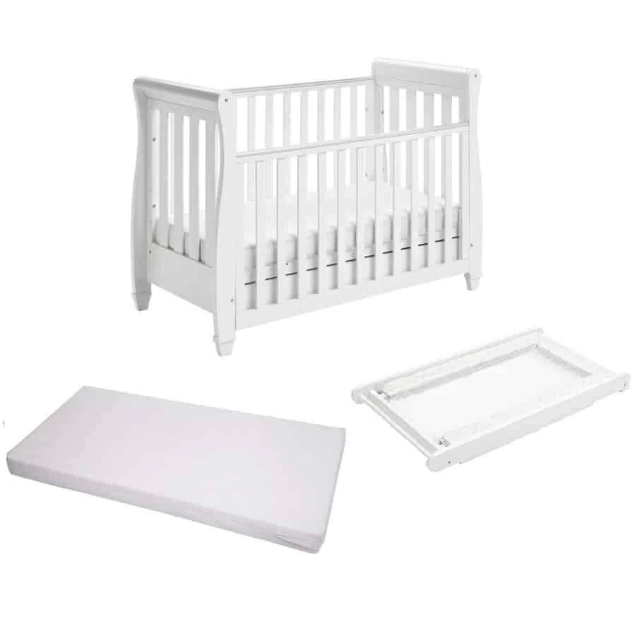 Babymore Eva Dropside Cot Bed/Cot Top Changer/Mattress – White 3 Babymore Eva Dropside Cot Bed/Cot Top Changer/Mattress – White