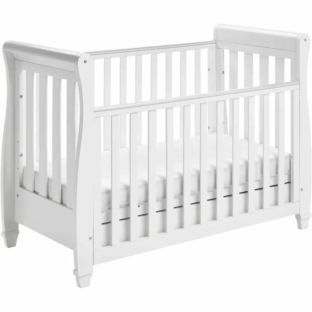 Babymore Eva Dropside Cot Bed/Cot Top Changer/Mattress – White 4 Babymore Eva Dropside Cot Bed/Cot Top Changer/Mattress – White - Image 2