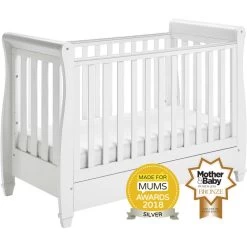 Babymore Eva Dropside Cot Bed/Cot Top Changer/Mattress – White 19 Babymore Eva Dropside Cot Bed/Cot Top Changer/Mattress – White -Baby Products Shop babymore eva dropside cotbed in white