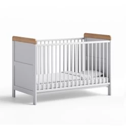 The Belstone Cot Bed White And Oak -Baby Products Shop bestone cot white and oak