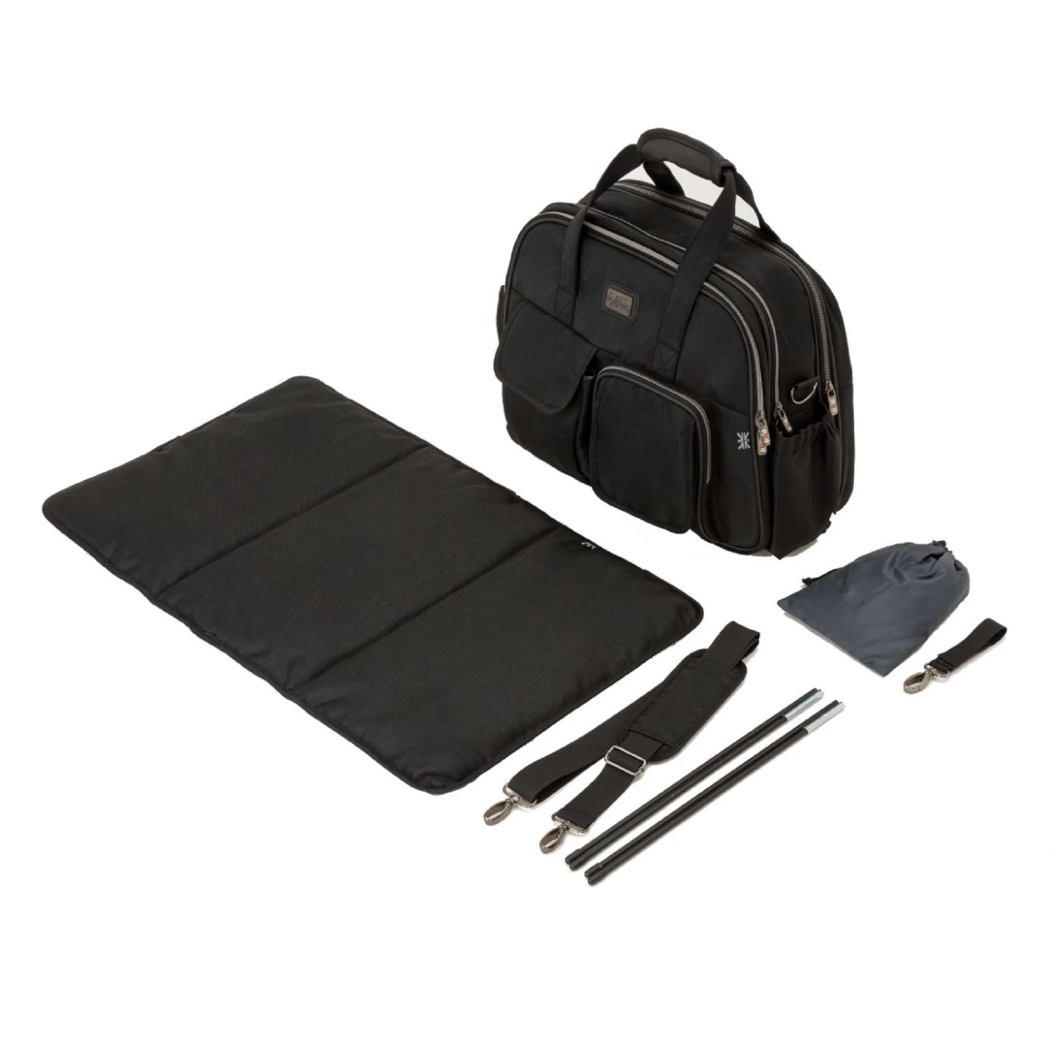 Bizzi Growin Travel Crib Changing Bag Chelsea Black 8 Bizzi Growin Travel Crib Changing Bag Chelsea Black - Image 6