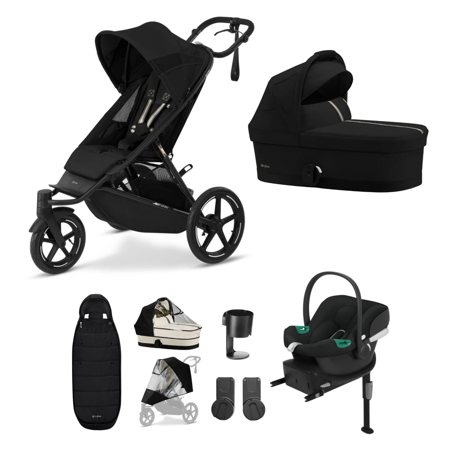 Cybex AVI Spin 10 Piece Bundle – Moon Black 3 Cybex AVI Spin 10 Piece Bundle – Moon Black