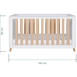 Tutti Bambini Fika 2 Piece Room Set – White/Light Oak -Baby Products Shop detyr6