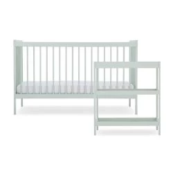 CuddleCo Nola 2 Piece Nursery Furniture Set – Sage Green
