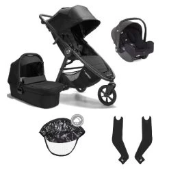 Baby Jogger City Mini GT2 Maxi Cosi Pebble 360 Travel System – Opulent Black