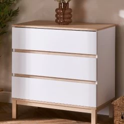 Obaby Astrid 2 Piece Nursery Room Set – White/Oak -Baby Products Shop drhji