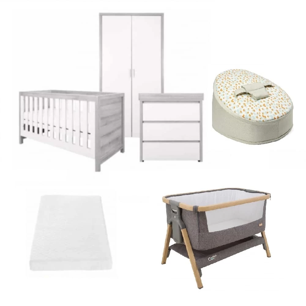 Tutti Bambini Modena 6 Piece Room Set Bundle – Grey Ash/White 3 Tutti Bambini Modena 6 Piece Room Set Bundle – Grey Ash/White