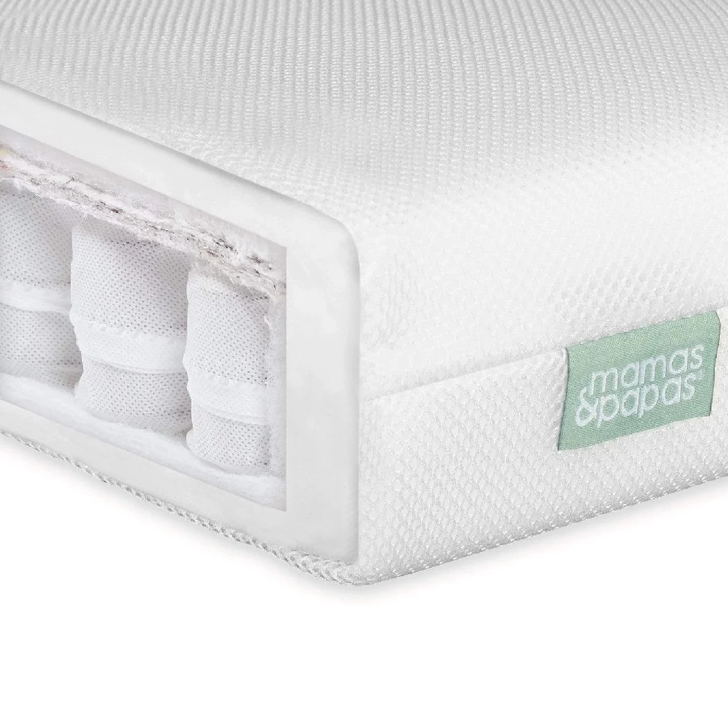 Mamas & Papas Oxford White Cot Bed With Premium Pocket Spring Mattress 10 Mamas & Papas Oxford White Cot Bed With Premium Pocket Spring Mattress - Image 8