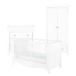 CuddleCo Clara 3 Piece Nursery Set With Mattress – White 39 CuddleCo Clara 3 Piece Nursery Set With Mattress – White -Baby Products Shop fgggf