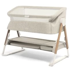 Mamas & Papas Lua Bedside Crib Fawn Bundle Oat And Spot -Baby Products Shop gdryy