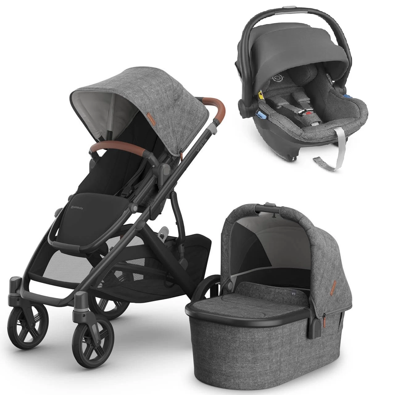 UPPAbaby VISTA V3 Travel System – Greyson+ Mesa I-Size Car Seat + Optional Base 3 UPPAbaby VISTA V3 Travel System – Greyson+ Mesa I-Size Car Seat + Optional Base