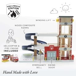 Le Toy Van Fire & Rescue Garage -Baby Products Shop gyy6u6