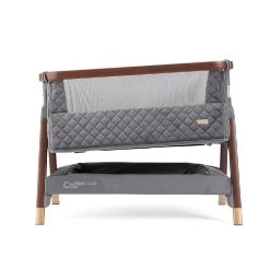 Tutti Bambini CoZee Luxe Bedside Crib – Walnut/Slate -Baby Products Shop hgyu