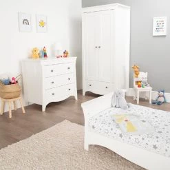 CuddleCo Clara 3 Piece Nursery Set With Mattress – White 32 CuddleCo Clara 3 Piece Nursery Set With Mattress – White -Baby Products Shop hit8