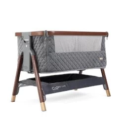Tutti Bambini CoZee Luxe Bedside Crib – Walnut/Slate -Baby Products Shop ht6