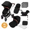 Ickle Bubba Stomp V4 All In One Isofix Travel System – Midnight Chrome -Baby Products Shop ickle bubba stroller midnight chrome bundle travel system