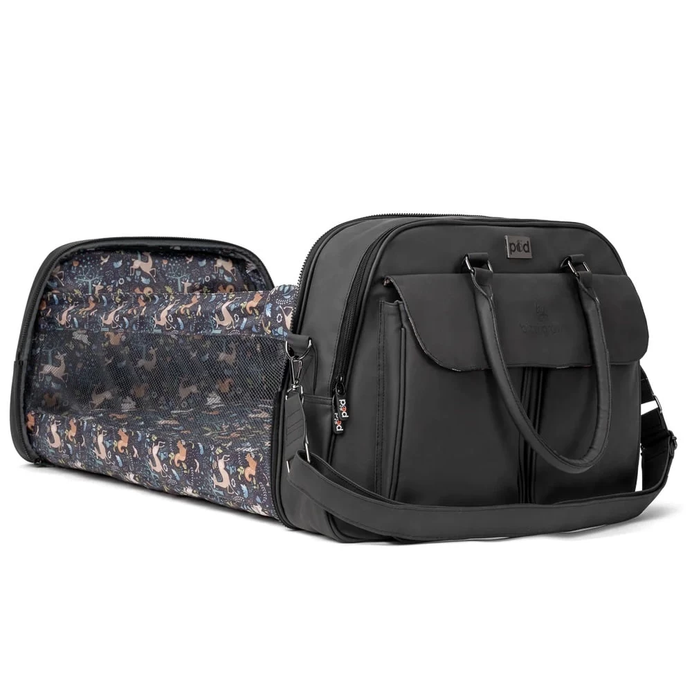 Bizzi Growin Baby Travel Crib Changing Bag Vegan Black 4 Bizzi Growin Baby Travel Crib Changing Bag Vegan Black - Image 2